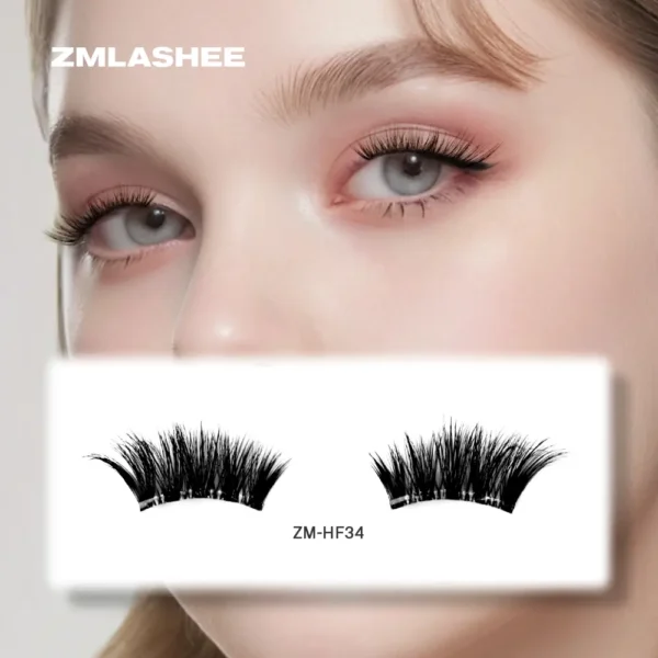 private label press on half lash supplier ZM-HF34-2