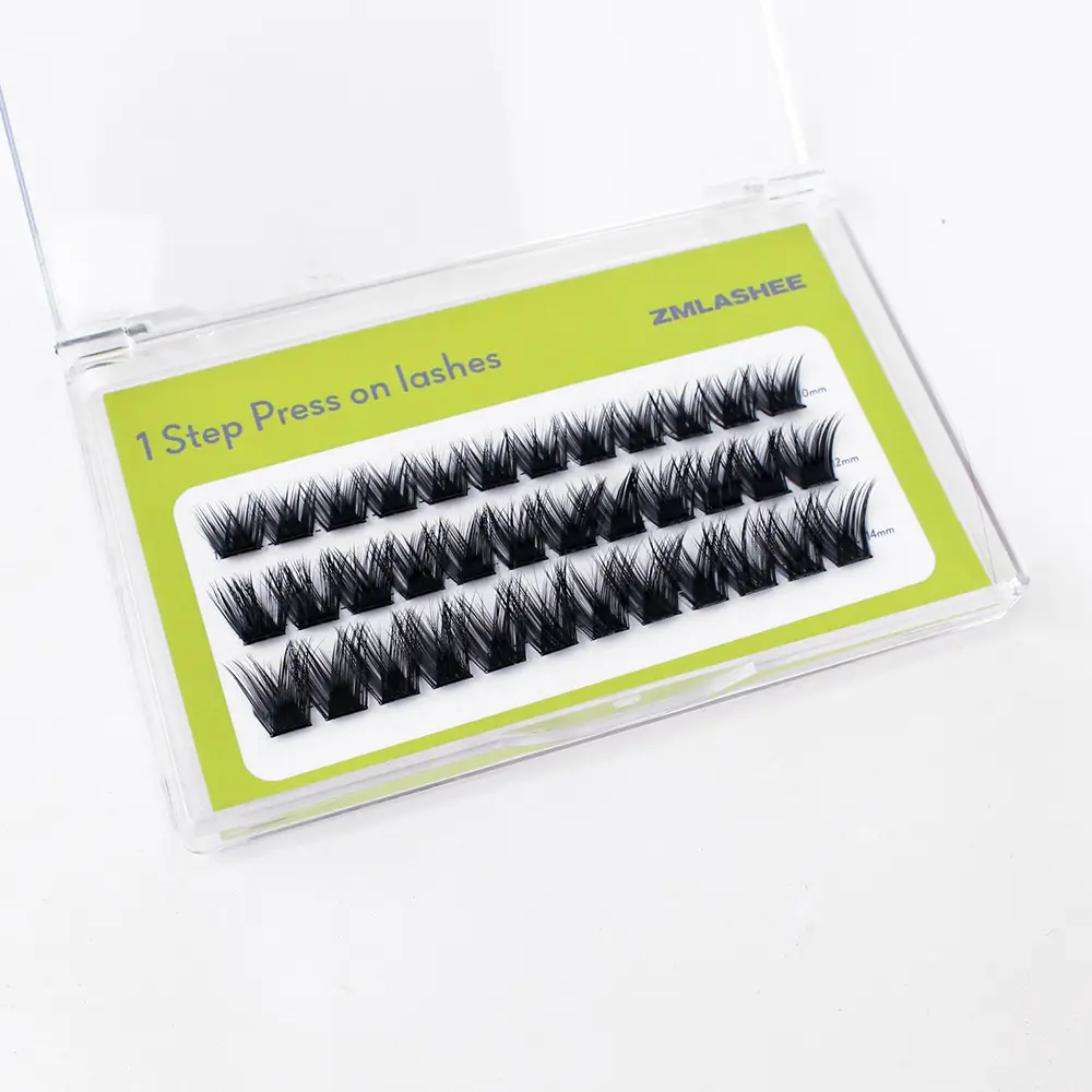 white label press on cluster lash-mw02-2